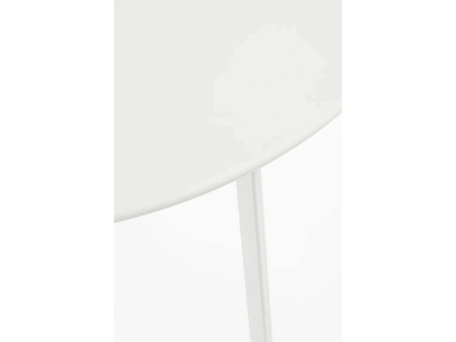 Table d'appoint en métal - 38 x Ø58 - Blanc - SEATLE