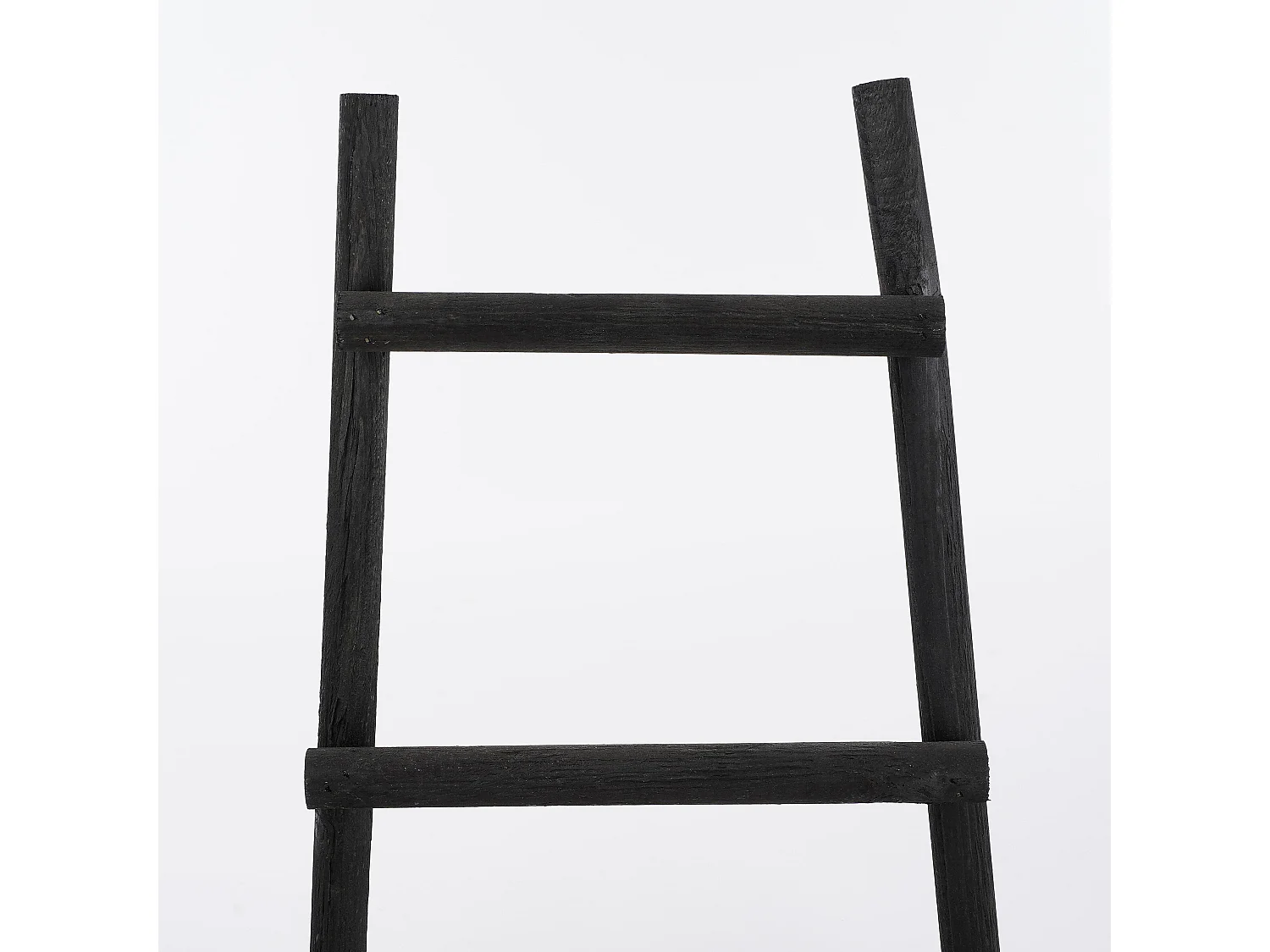 Echelle decorative en bois de peuplier - 29 x 49 x 119 - Noir -