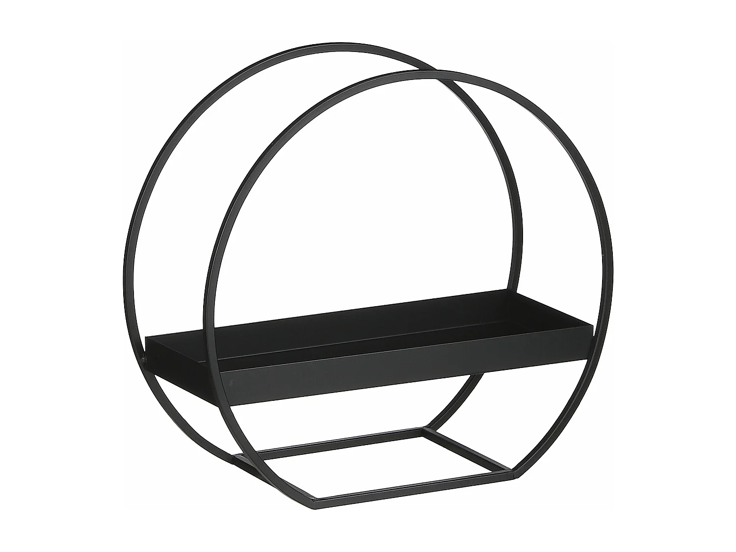 Support de décoration en métal - 40 x 17 x 38 - Noir -