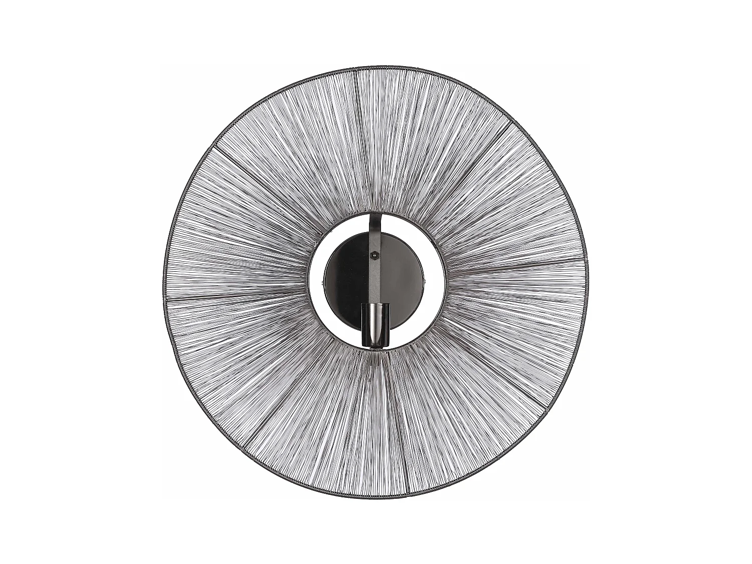 Wandlamp van ijzer - ⌀60 x 18 - Zwart - BODIL