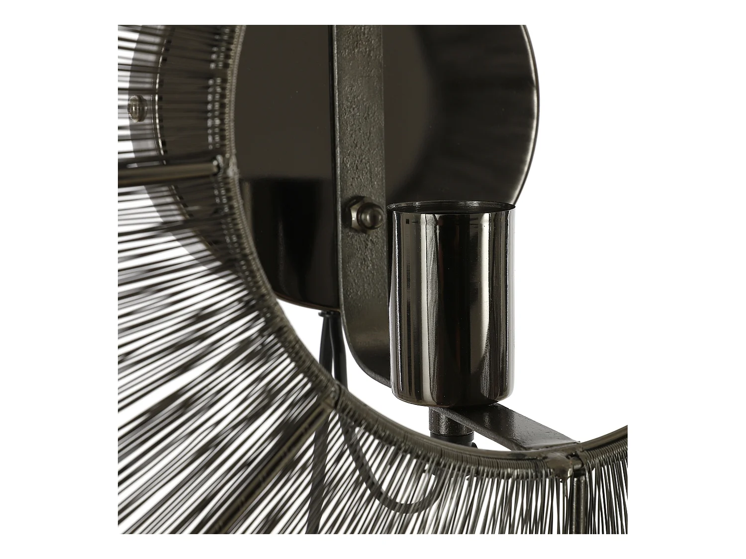 Wandlamp van ijzer - ⌀60 x 18 - Zwart - BODIL