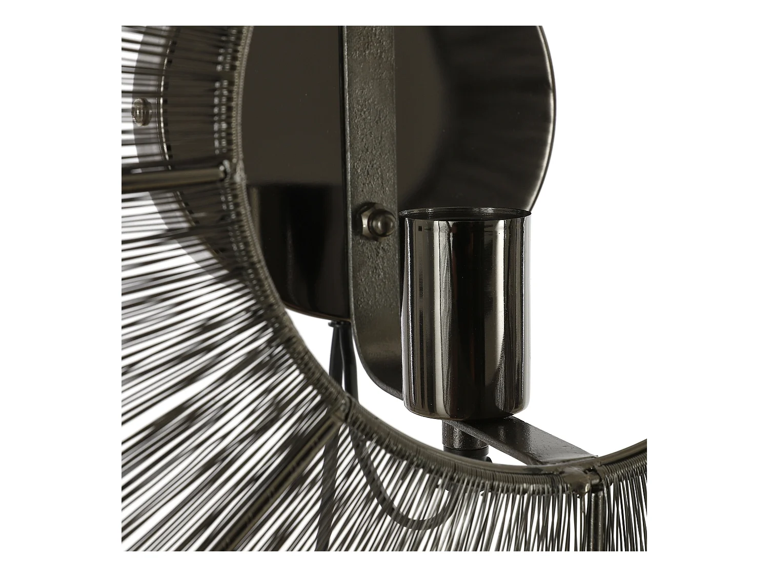 Wandlamp van ijzer - ⌀60 x 18 - Zwart - BODIL