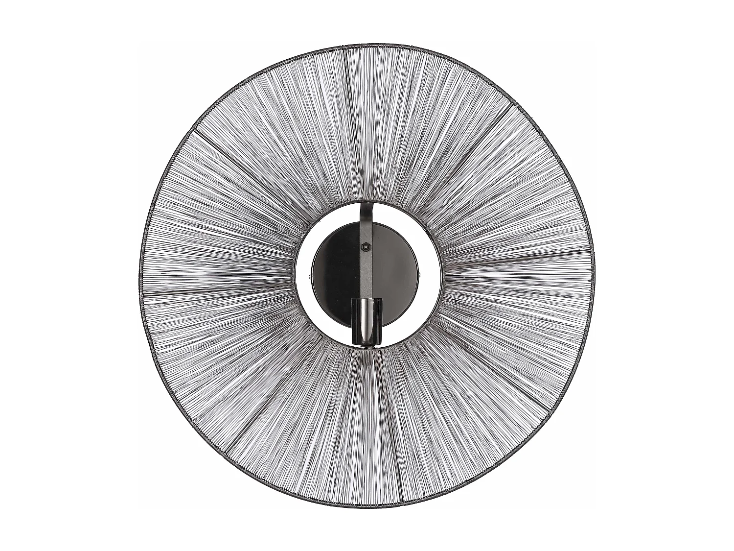 Applique murale en métal - ⌀60 x 18 - Noir - BODIL