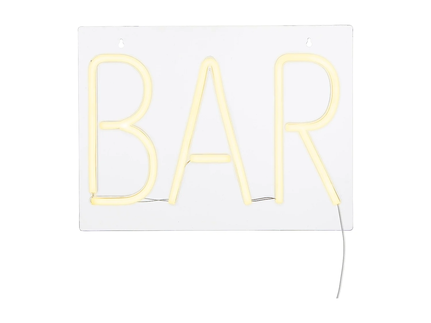 Neon verlichting van abs  - 30 x 40 x 5 - Geel -