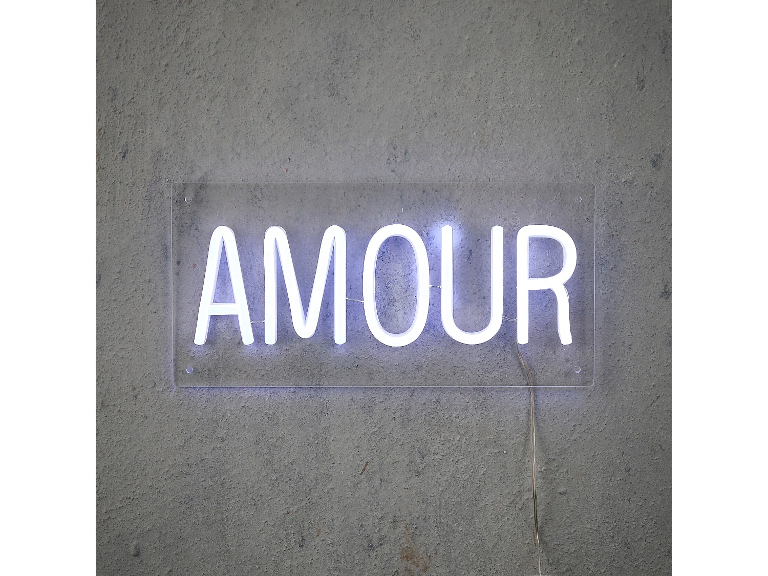 Neons en acrylique - 30 x 15 - Blanc -