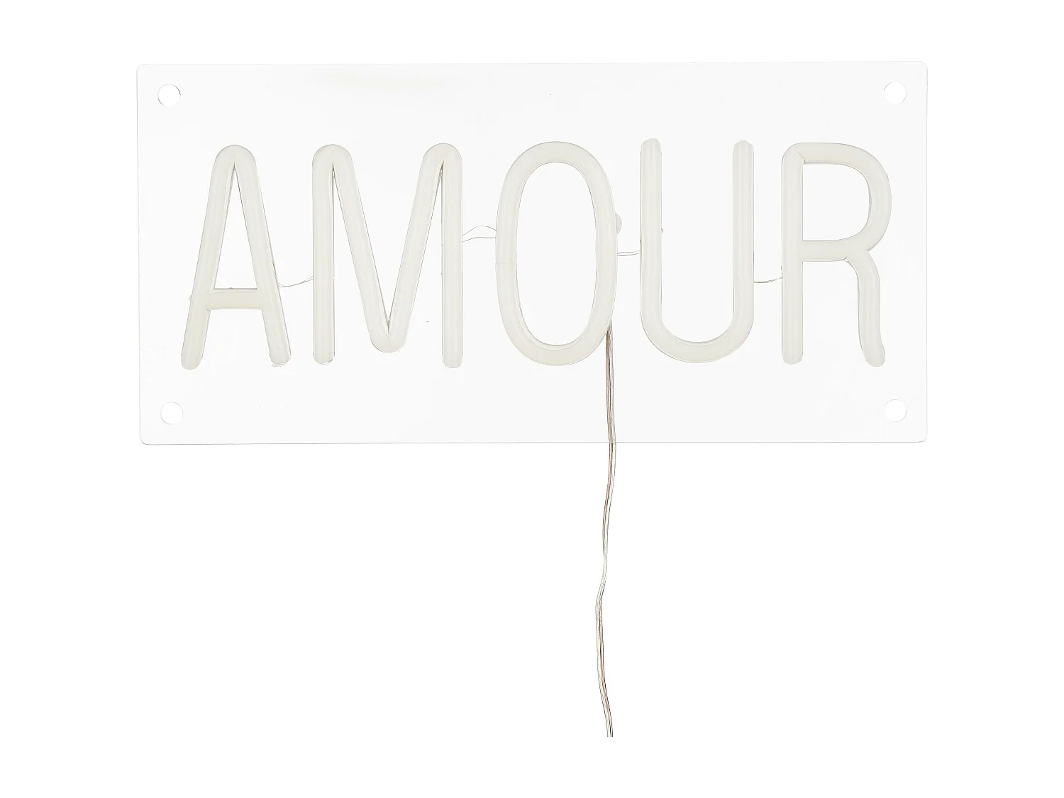 Neons en acrylique - 30 x 15 - Blanc -