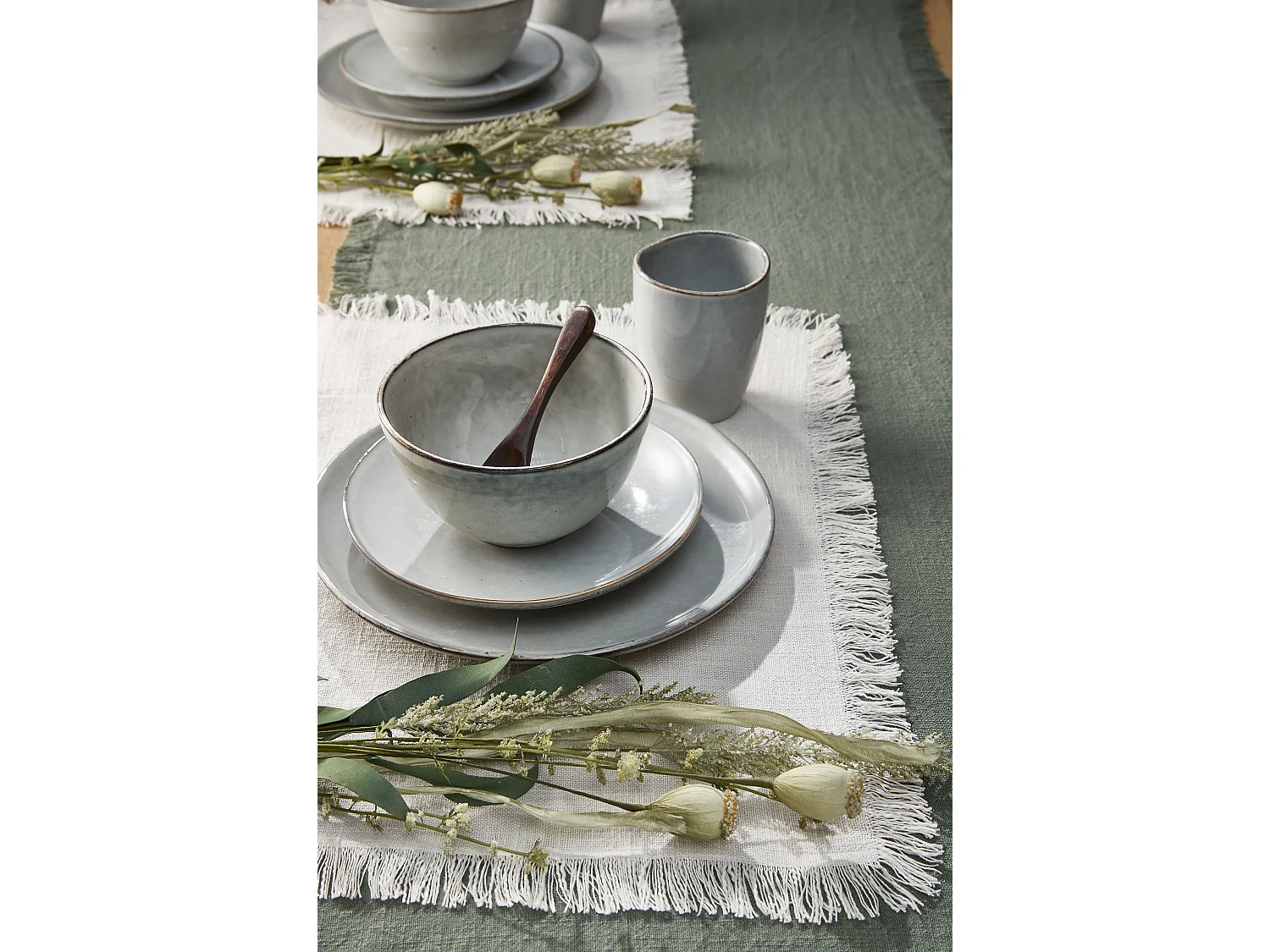 Set stoviglie in  - Ø26 / Ø20,5 / Ø15 x 8 / Ø8 x 10,5 - Grigio - TABO