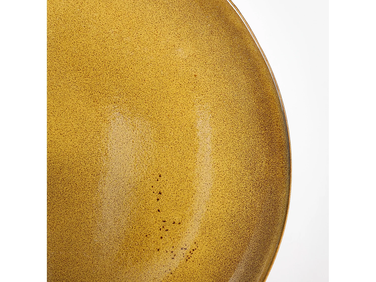 Service complet en céramique - Ø26 / Ø20,5 / Ø15 x 8 / Ø8 x 10,5 - Ocre - TABO