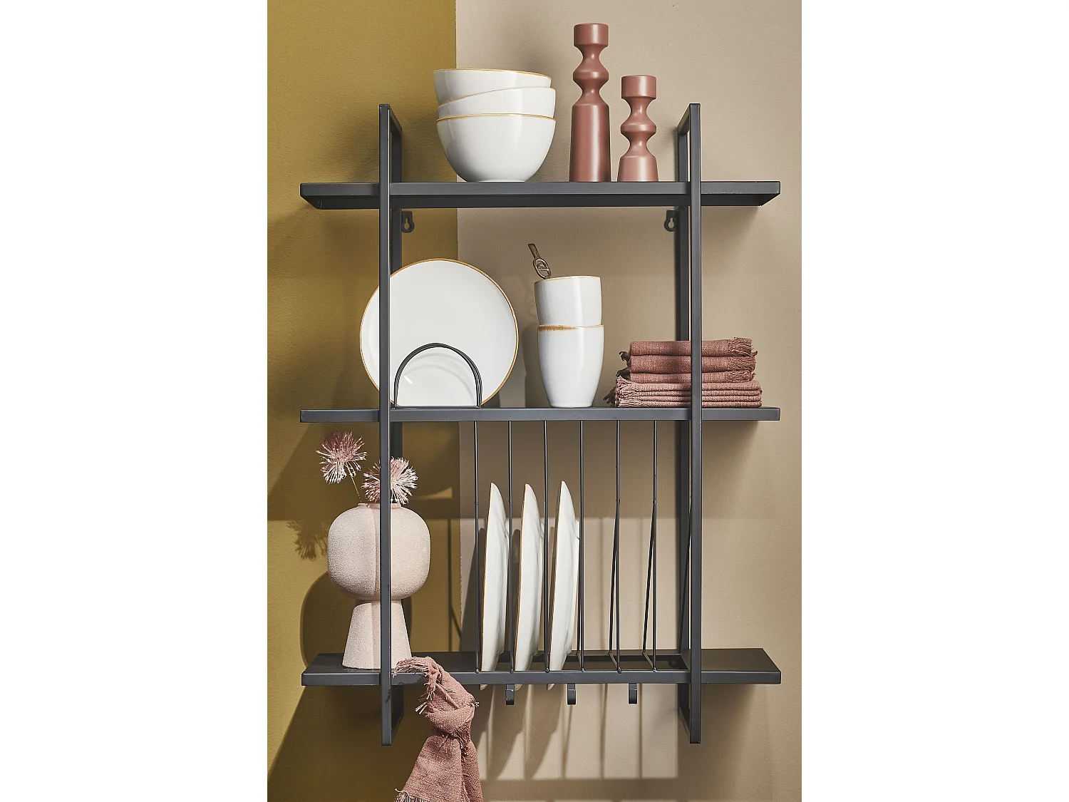 Servies set van keramiek - Ø26 / Ø20,5 / Ø15 x 8 / Ø8 x 10,5 - Wit - TABO