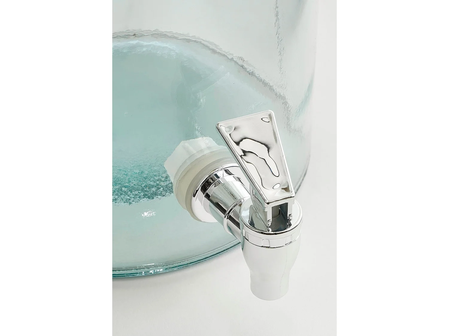 Drankdispenser van gerecycled glas - 30 x Ø18 - Transparant -