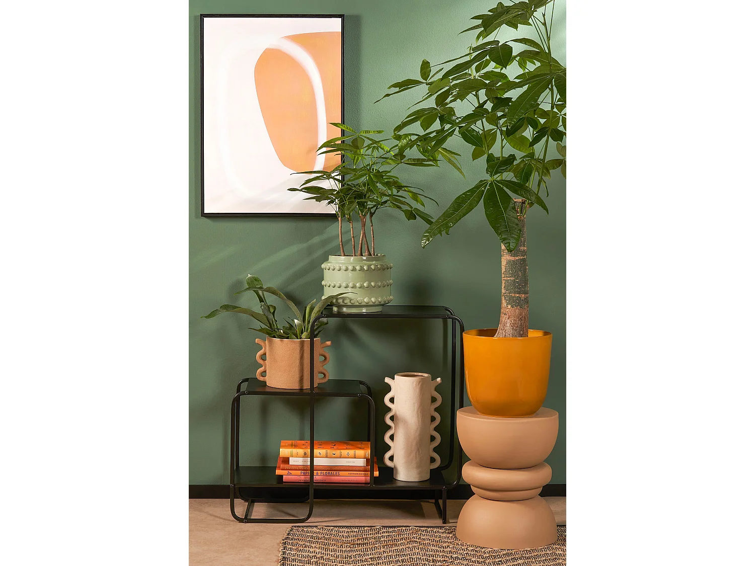 Armoire murale en métal - 70 x 30 x 76 - Noir - JULES