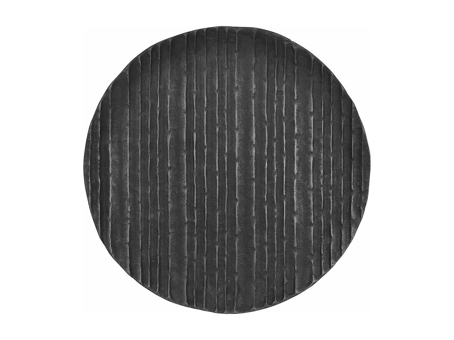 Plaque decorative en aluminium - Ø37 x 2 - Gris - CALABRIA