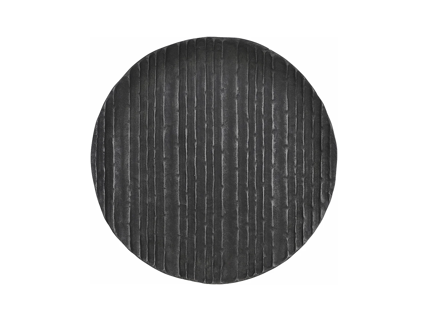 Plaque decorative en aluminium - Ø37 x 2 - Gris - CALABRIA