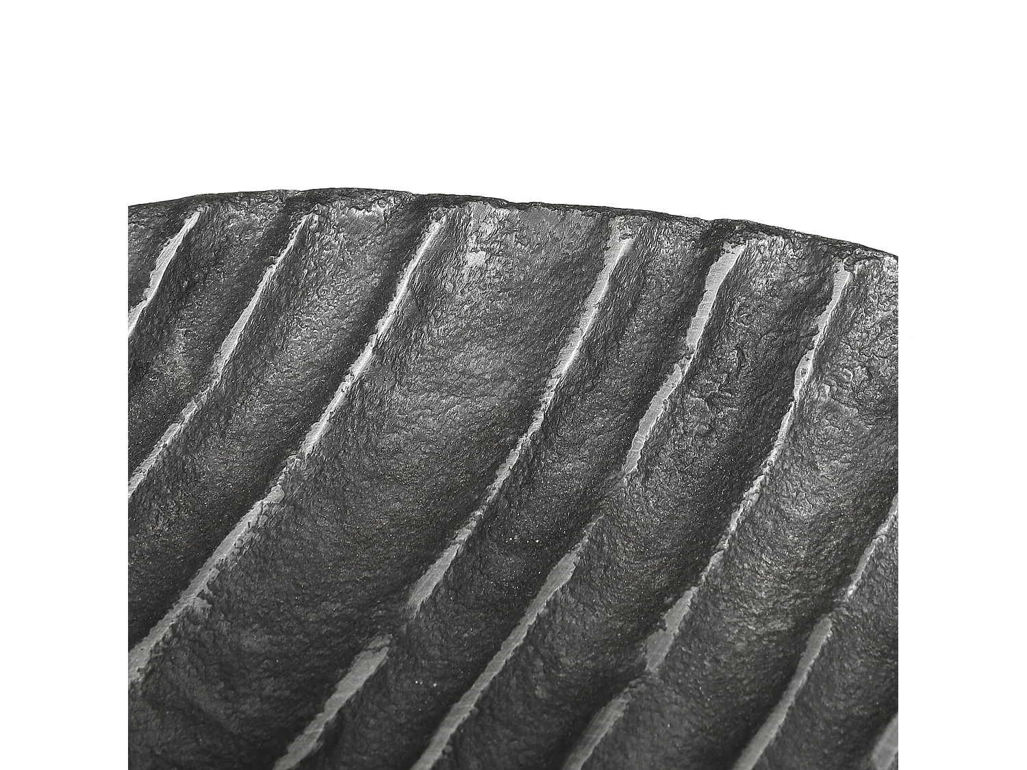 Decoratief bord van aluminium - Ø37 x 2 - Grijs - CALABRIA