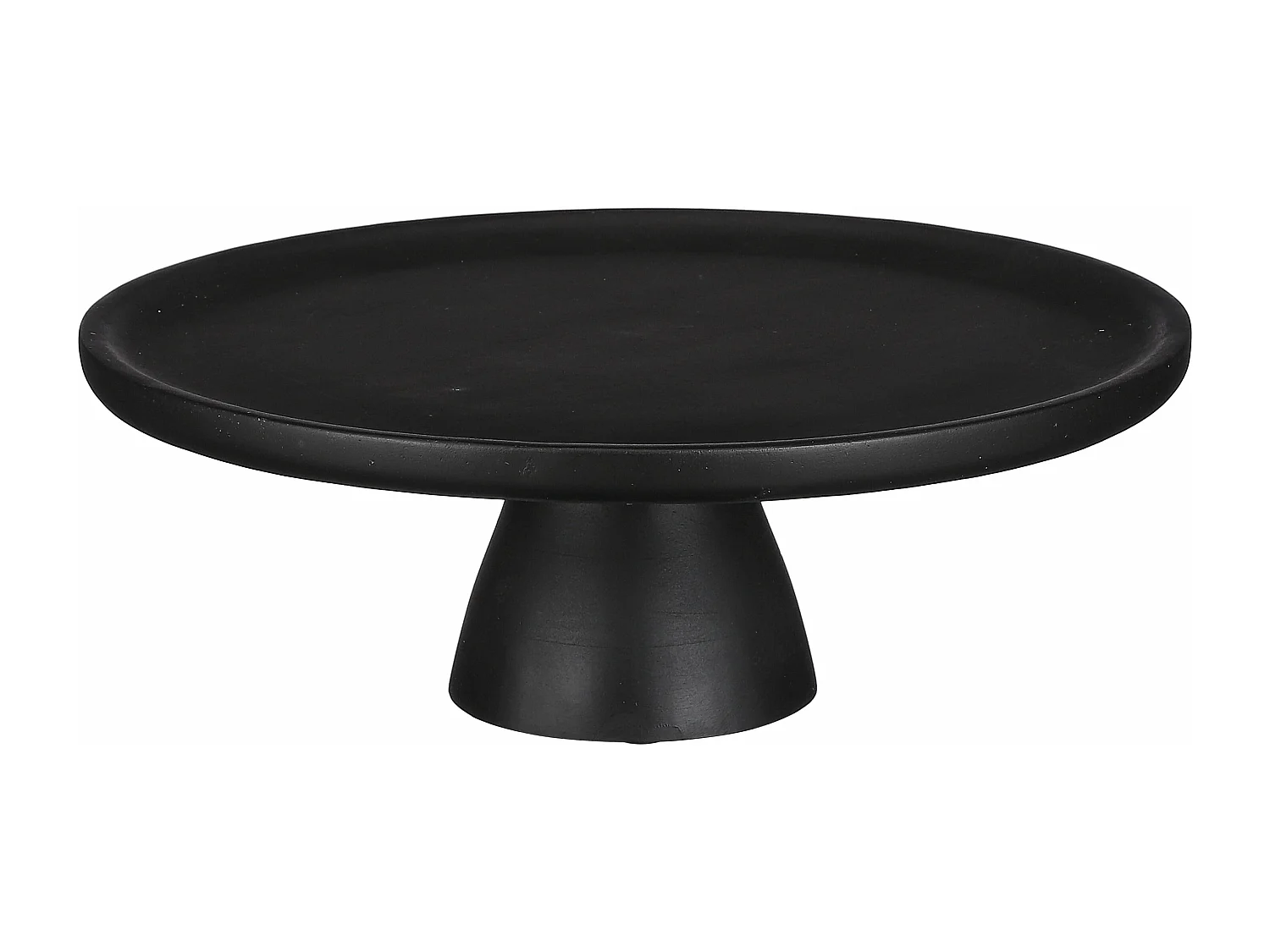 Soporte para tarta de Madera de mango - Ø30 x 10 - Negro - TALLO