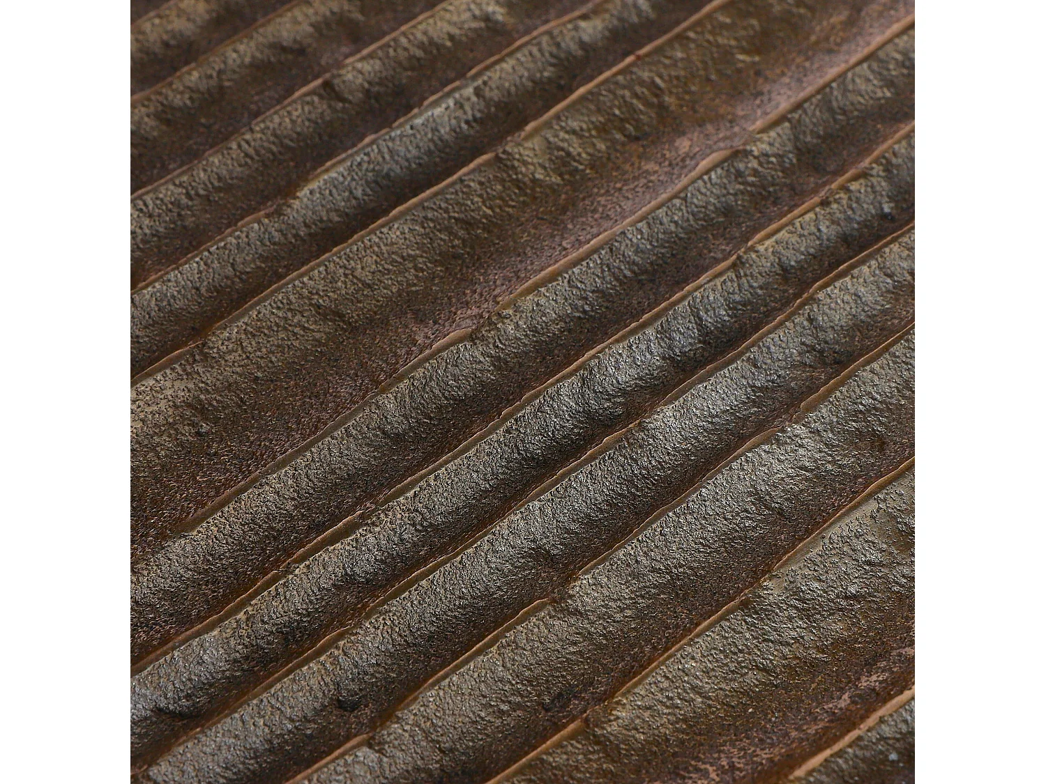 Plaque decorative en aluminium - Ø27 x 1 - Or foncé - CALABRIA