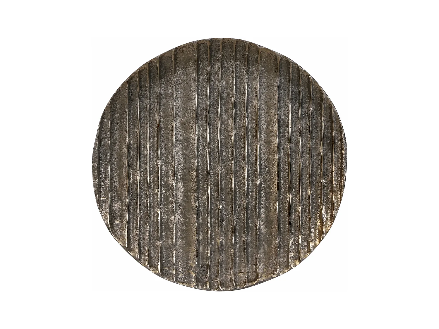 Plaque decorative en aluminium - Ø27 x 1 - Or foncé - CALABRIA