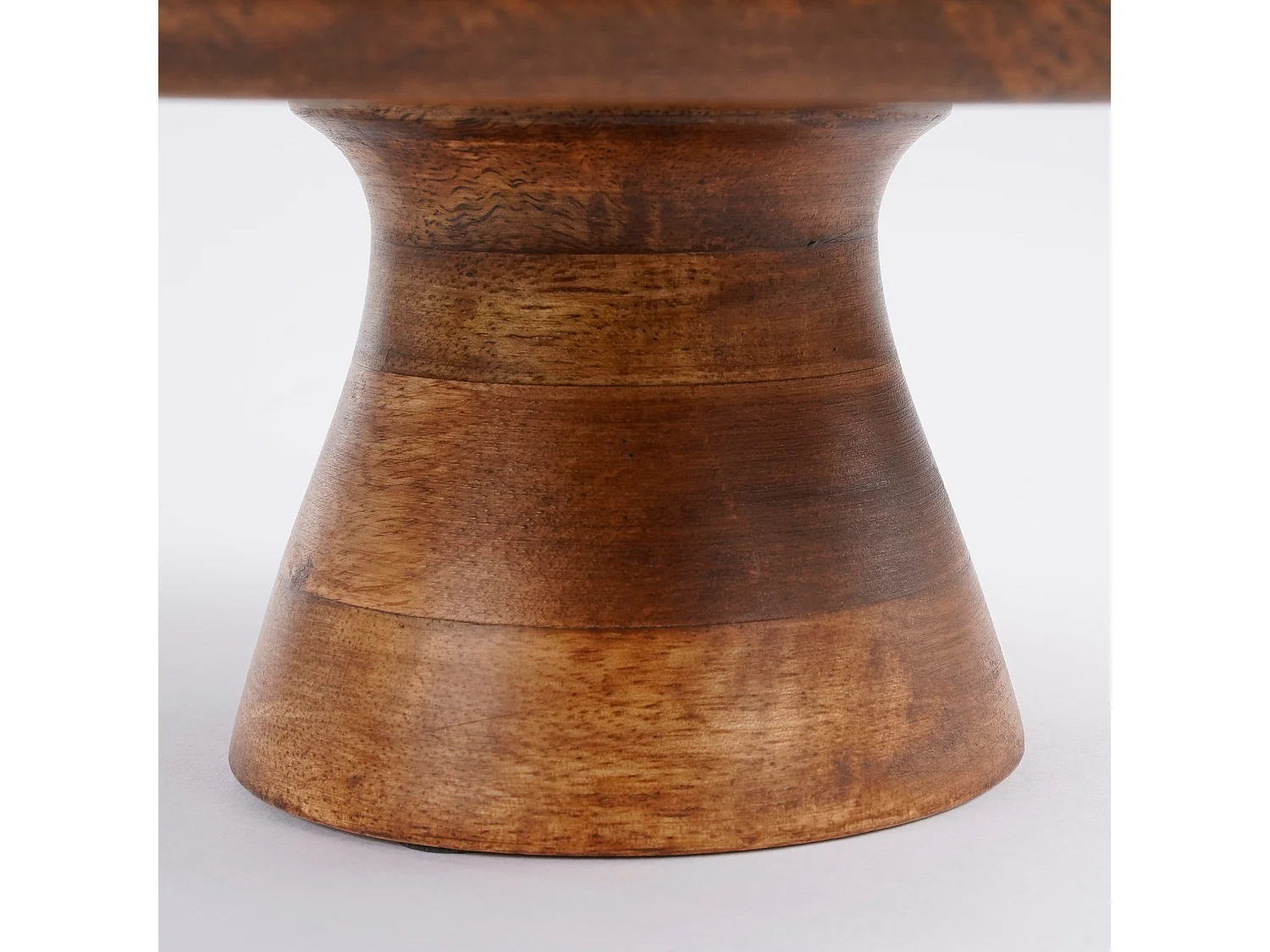 Soporte para tarta de Madera de mango - Ø30 x 10 - Marrón oscuro - TALLO