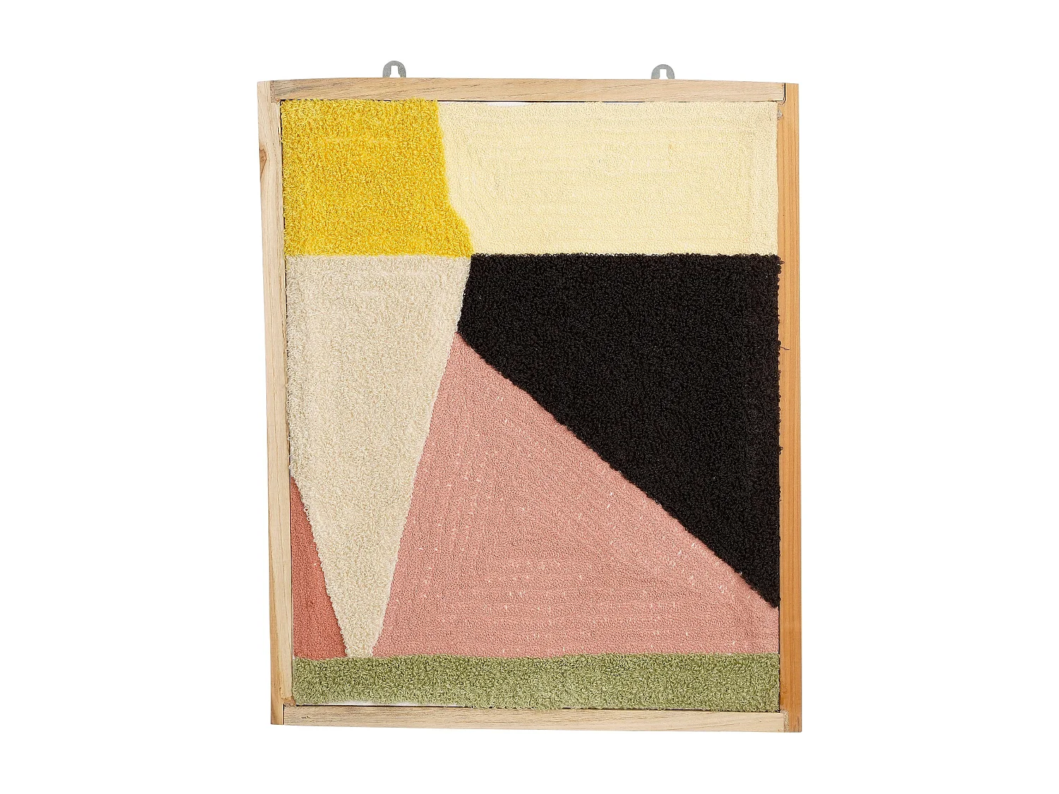 Wanddecoratie van katoen - 59 x 45 x 5 - Lichtroze -