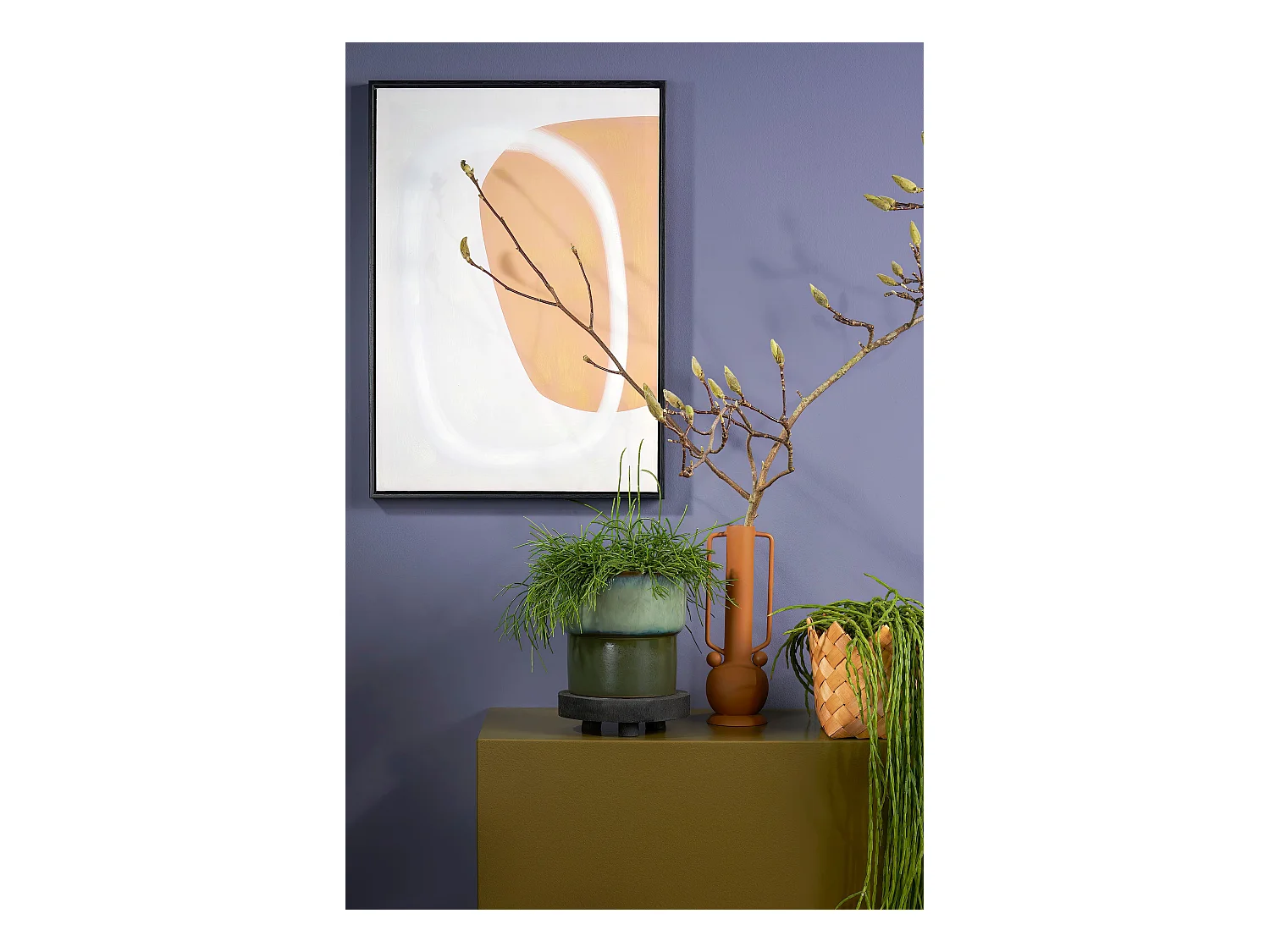 Decoration murale en canvas - 50 x 70 - Noir -