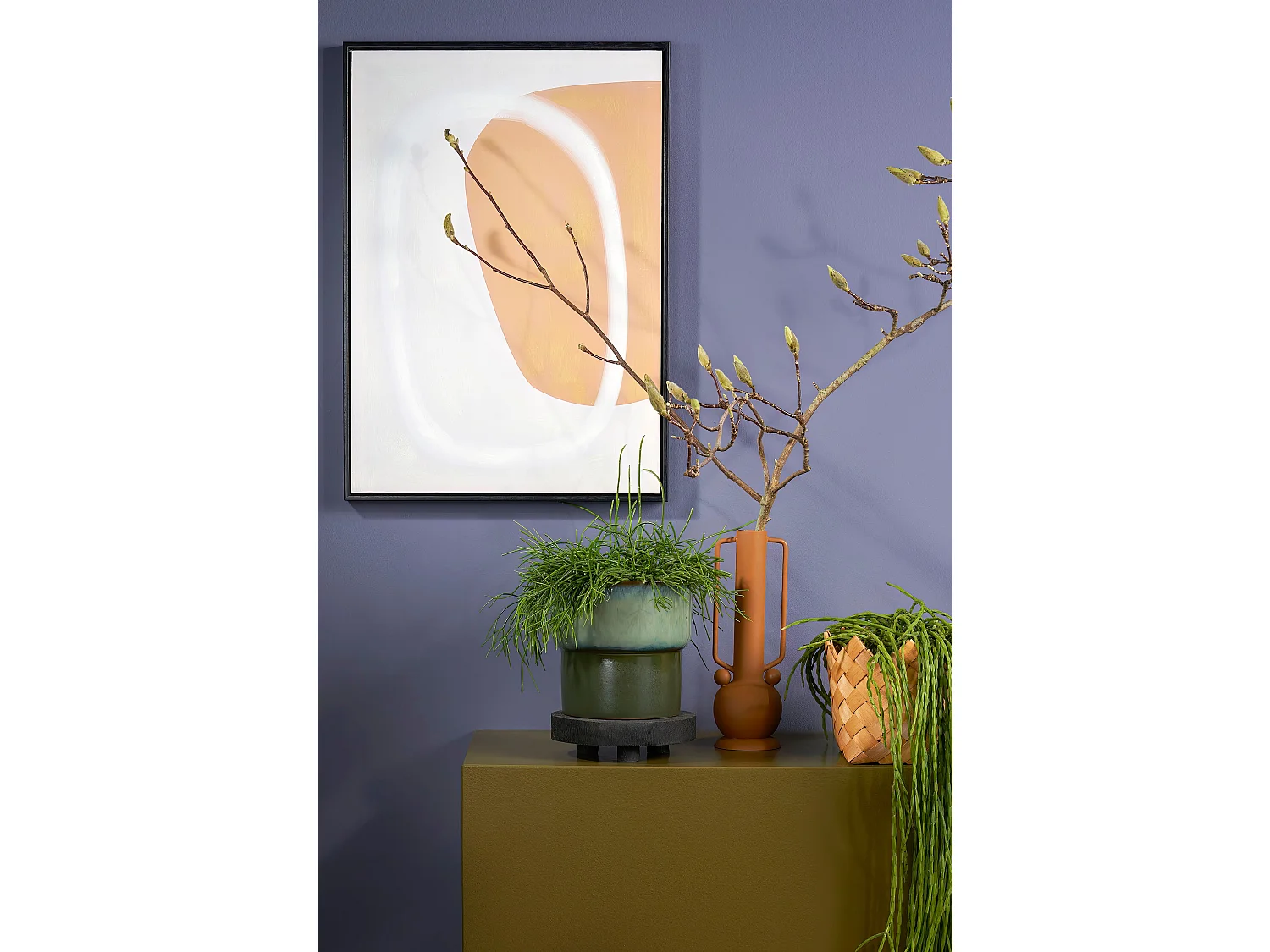 Decoration murale en canvas - 50 x 70 - Noir -