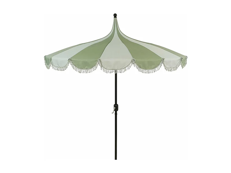 Parasol van polyester enmetaal - 238 x Ø220 - Lichtgroen - RISSY