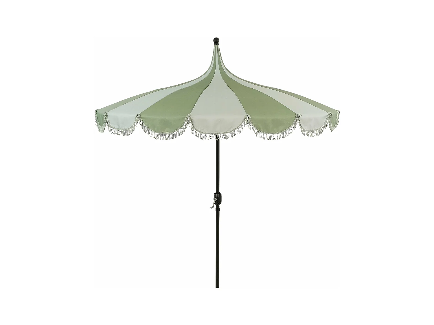 Parasol van polyester enmetaal - 238 x Ø220 - Lichtgroen - RISSY