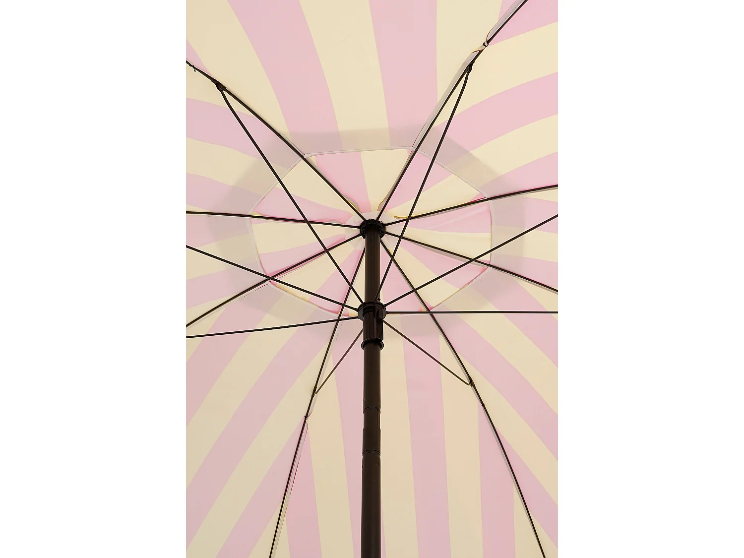Parasol en polyester et métal - 238 x Ø220 - Jaune - OSBORN