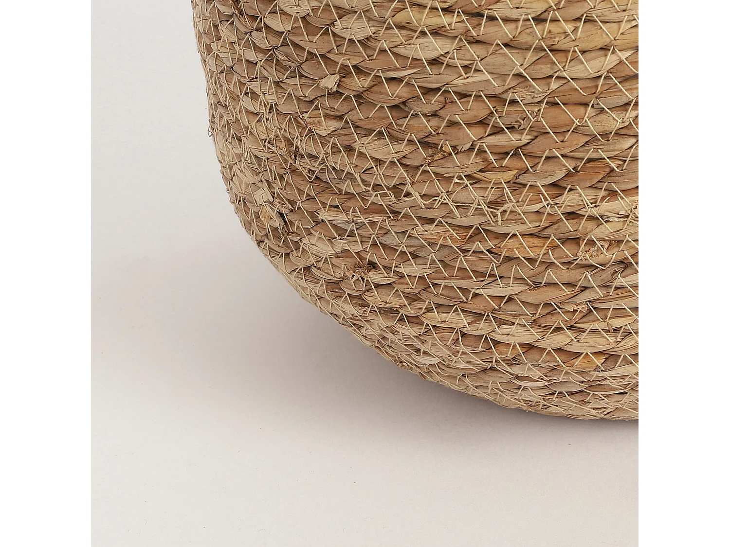 Plantenmand van zeegras en plastic - 19 x Ø22 - Lichtbruin - JORCK