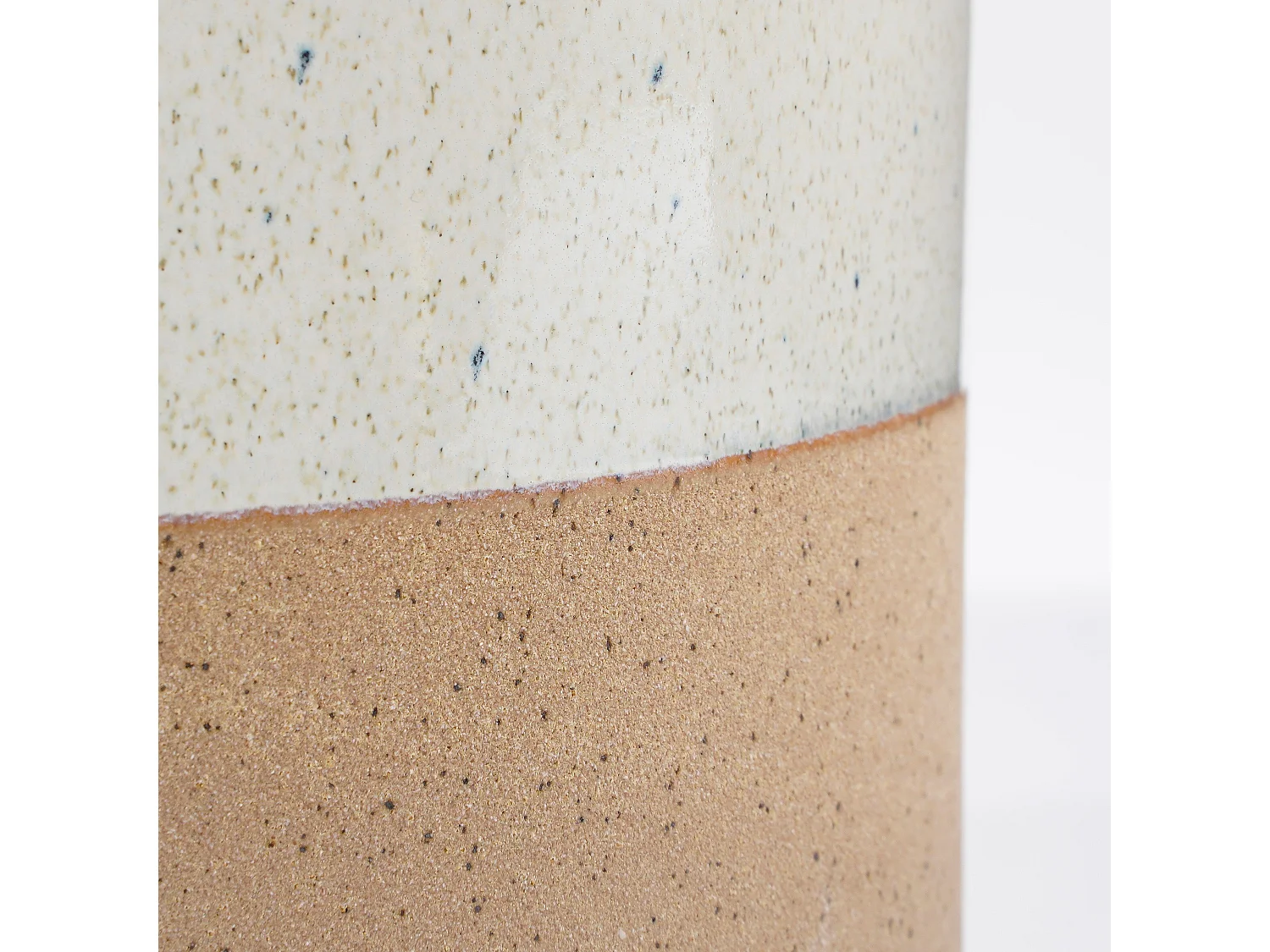 Pot de fleurs d'interieur  en céramique - Ø20,5 x 18 - Blanc - LAGO