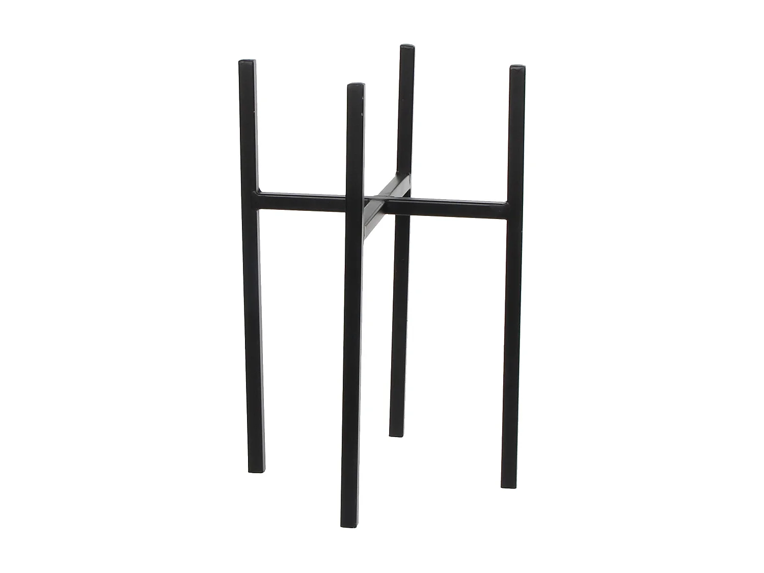 Plantenstandaard van ijzer - 20,5 x 20,5 x 35 - Zwart - ASCOT