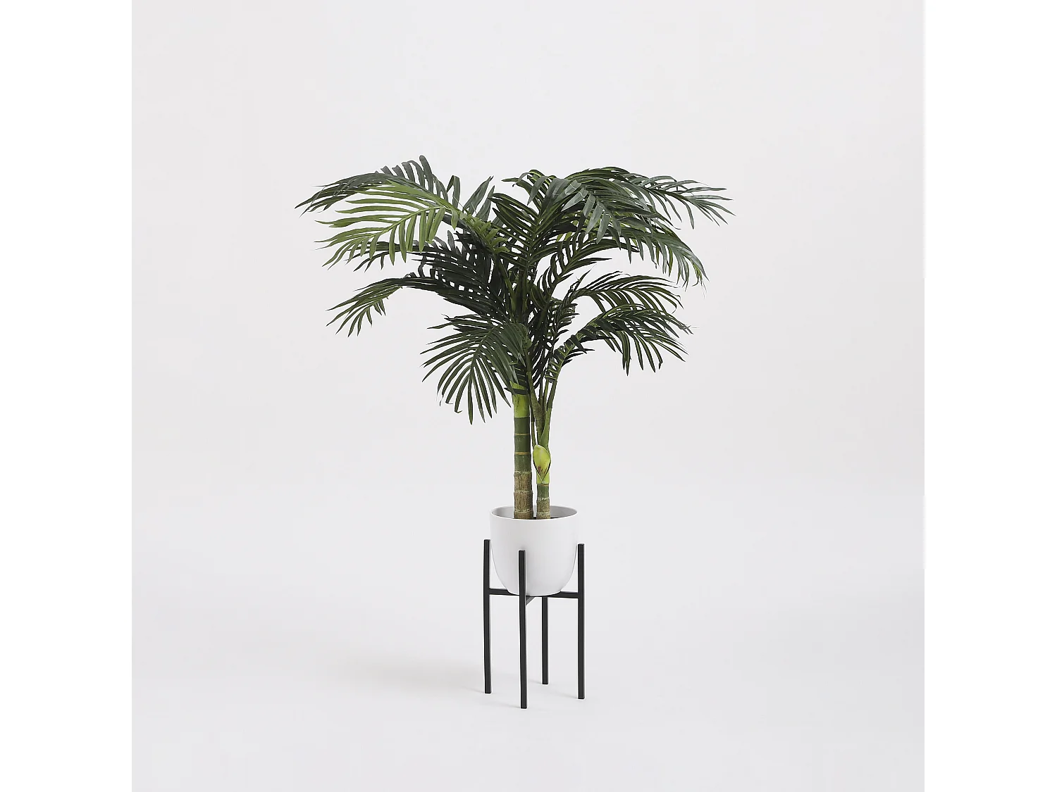 Plantenstandaard van ijzer - 20,5 x 20,5 x 35 - Zwart - ASCOT