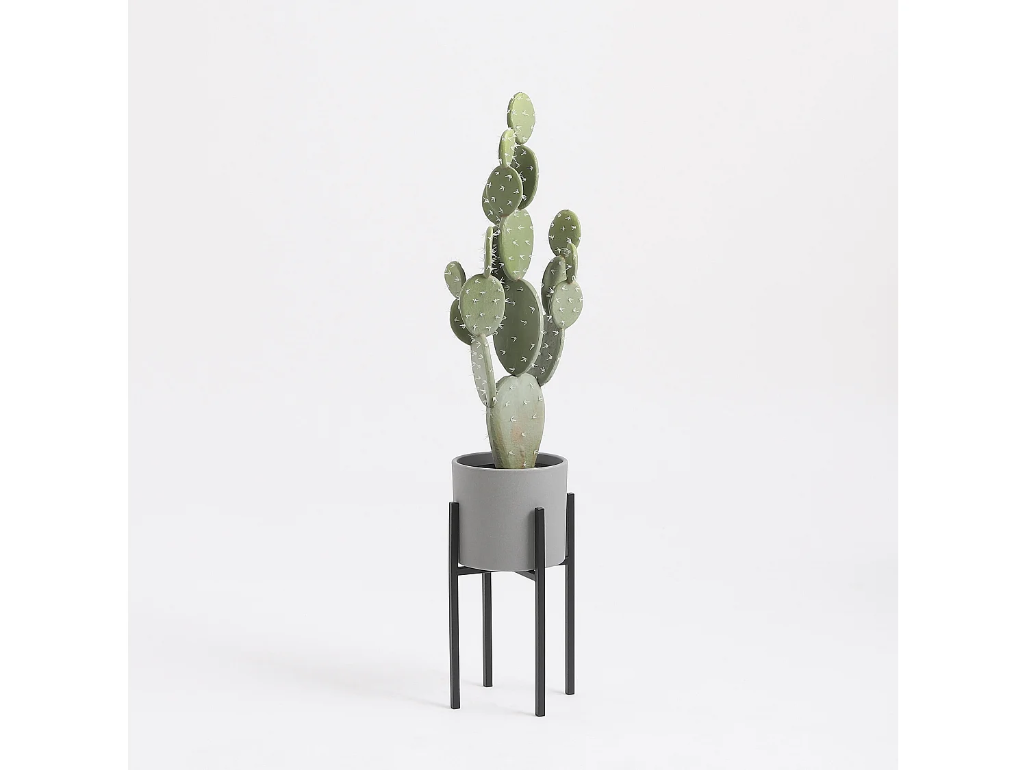 Plantenstandaard van ijzer - 20,5 x 20,5 x 35 - Zwart - ASCOT