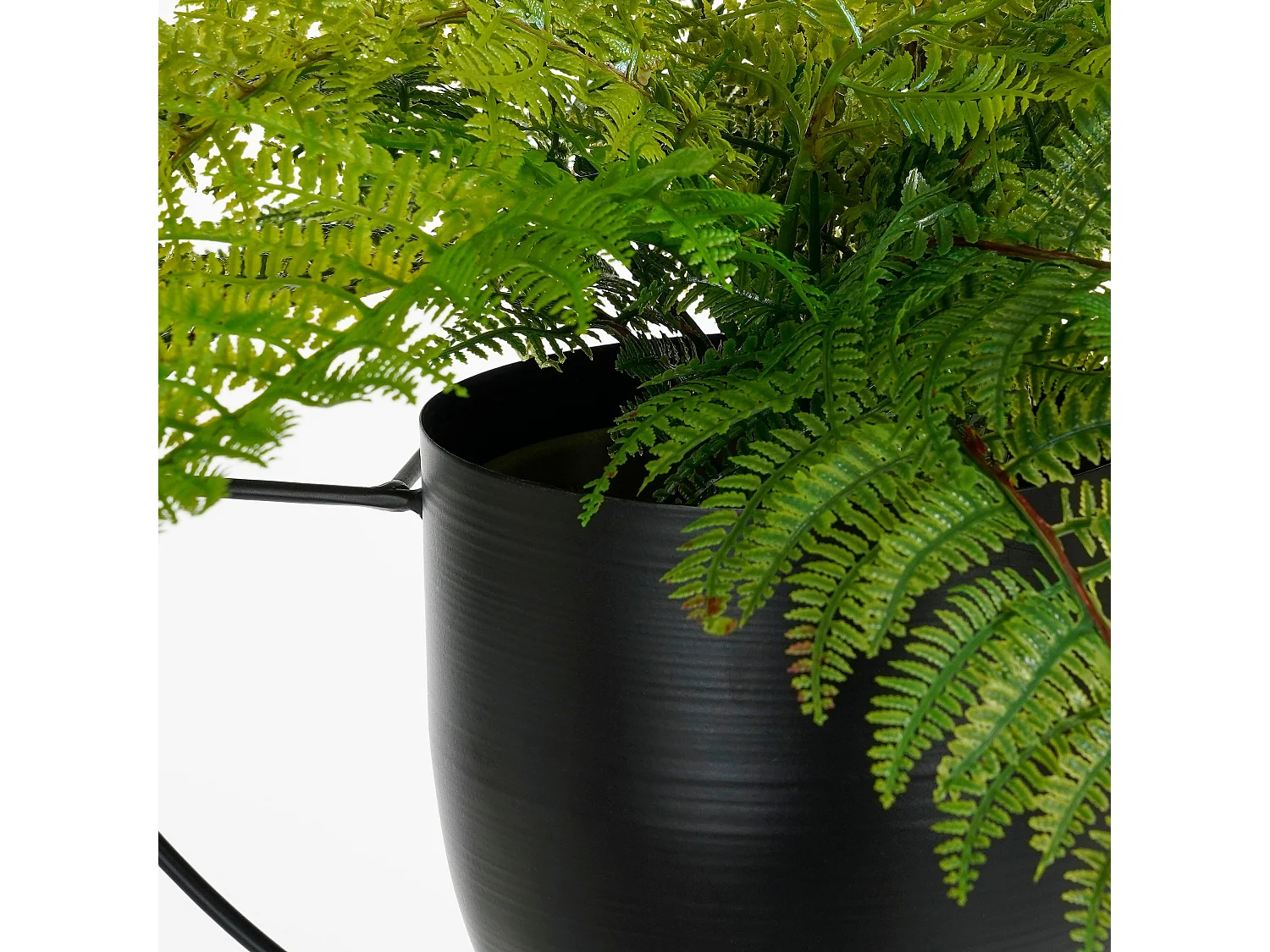 Pot de plantes suspendu au mur en métal - 34 x 14 x 34 - Noir - DEXTER