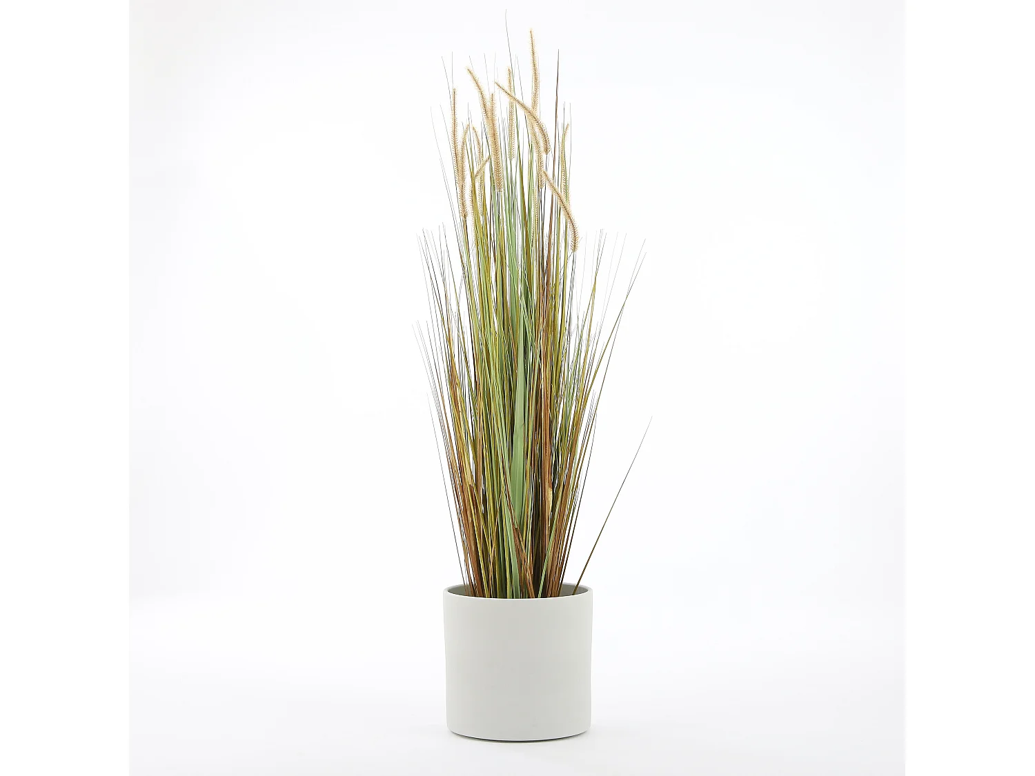 Pot de fleurs d'interieur  en céramique - Ø32,5 x 31 - Gris clair, rugueux - ERA