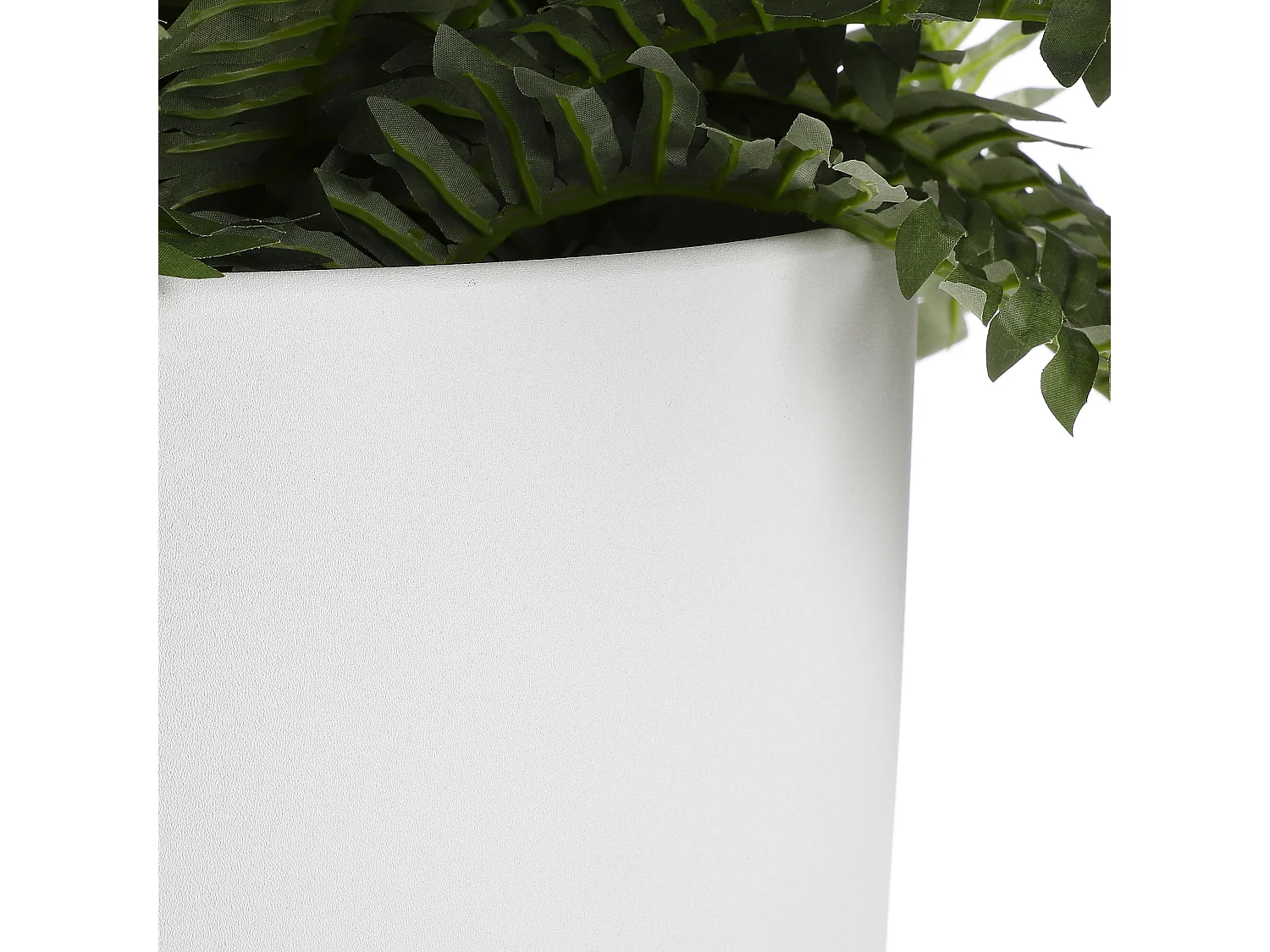 Pot de fleurs d'interieur  en céramique - Ø32,5 x 31 - Gris clair, rugueux - ERA