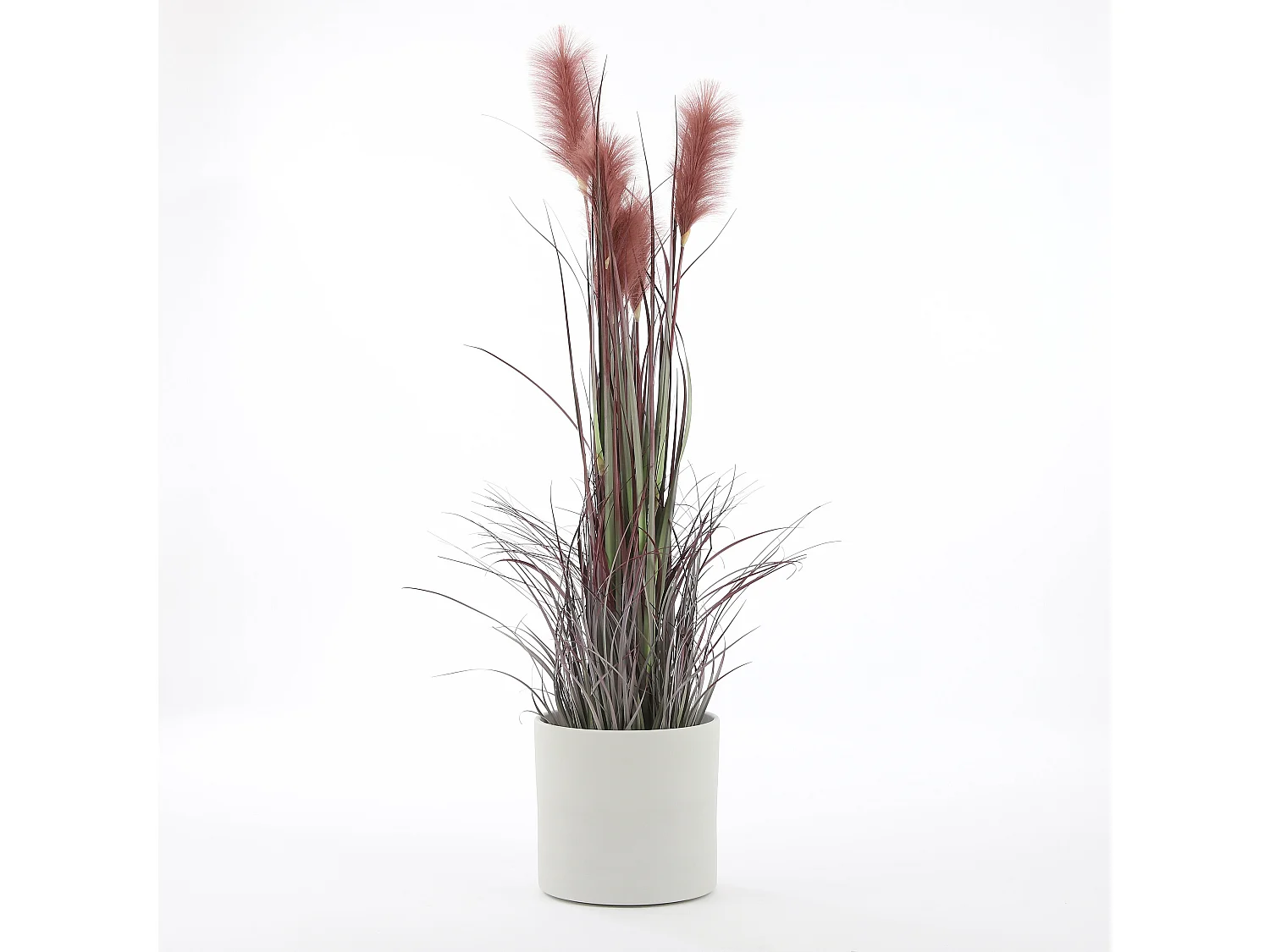 Pot de fleurs d'interieur  en céramique - Ø32,5 x 31 - Gris clair, rugueux - ERA