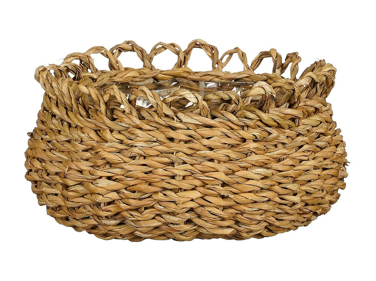 Plantenmand set van zeegras - 17 x Ø31 / 15 x Ø27 / 12 x Ø22 / 10 x Ø18 - Bruin - GOURDON