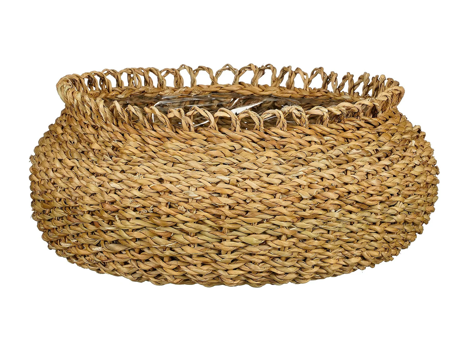 Plantenmand set van zeegras - 17 x Ø31 / 15 x Ø27 / 12 x Ø22 / 10 x Ø18 - Bruin - GOURDON