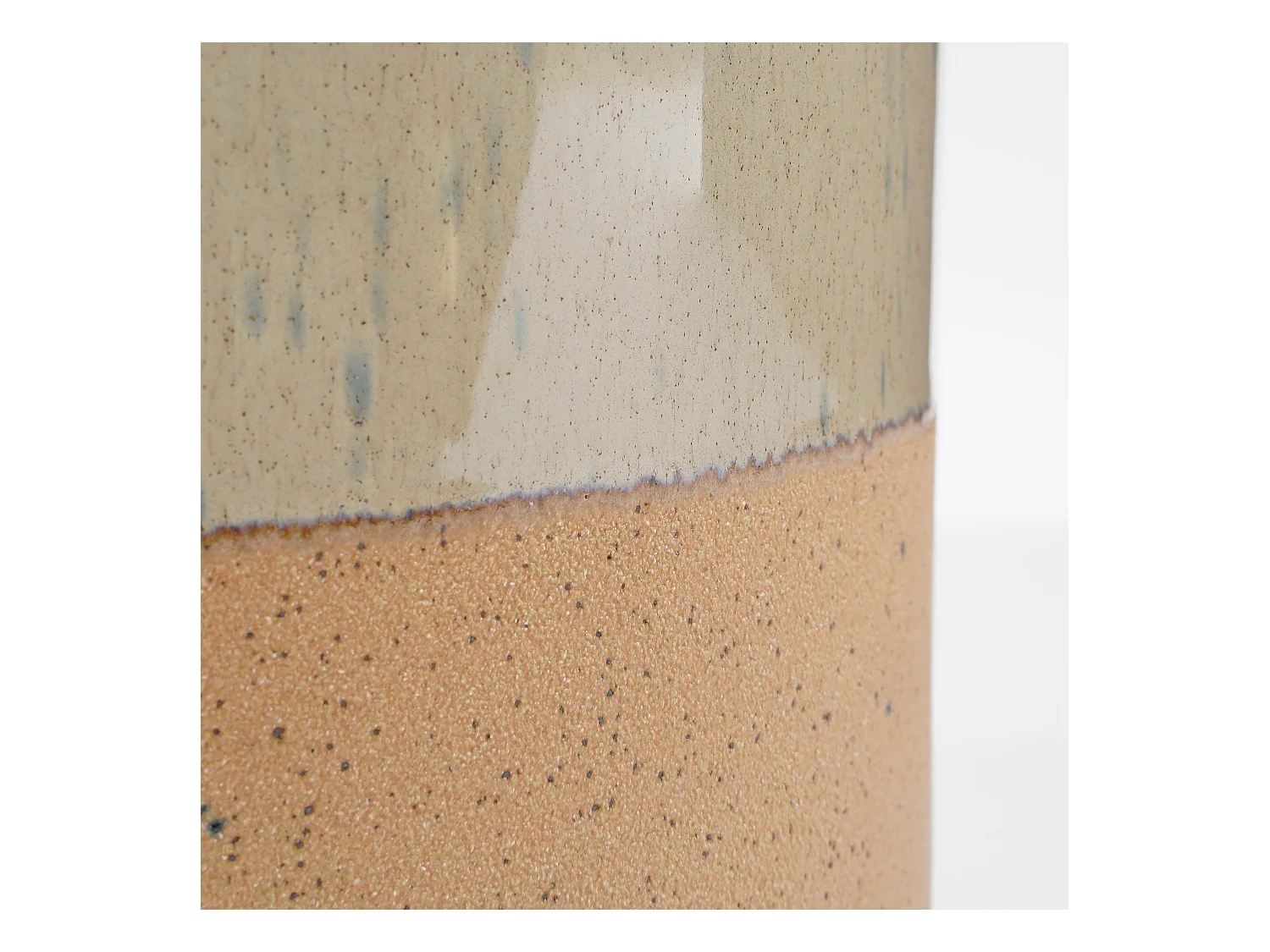 Pot de fleurs d'interieur  en céramique - Ø18 x 16,5 - Crème - LAGO