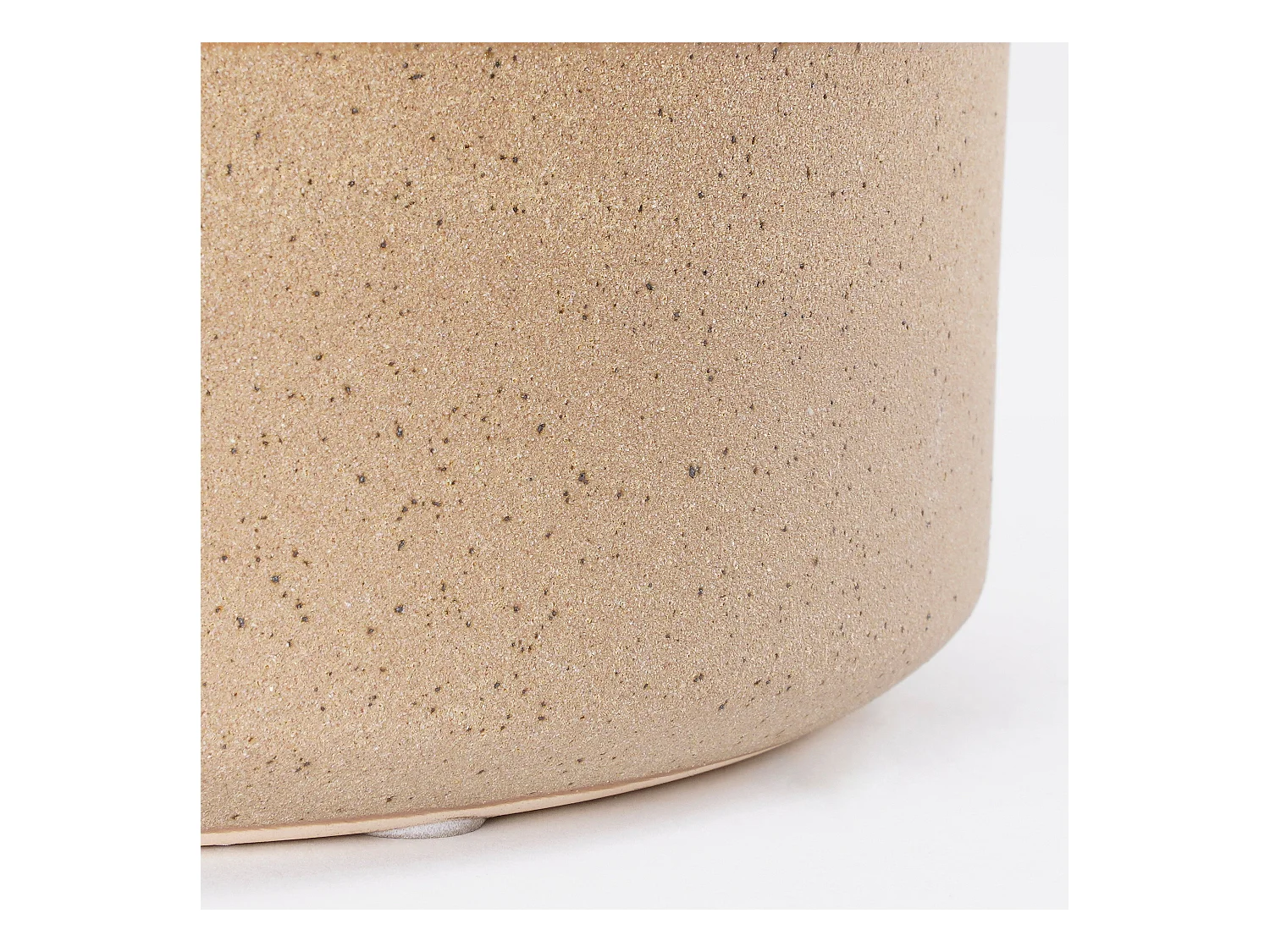 Pot de fleurs d'interieur  en céramique - Ø18 x 16,5 - Crème - LAGO