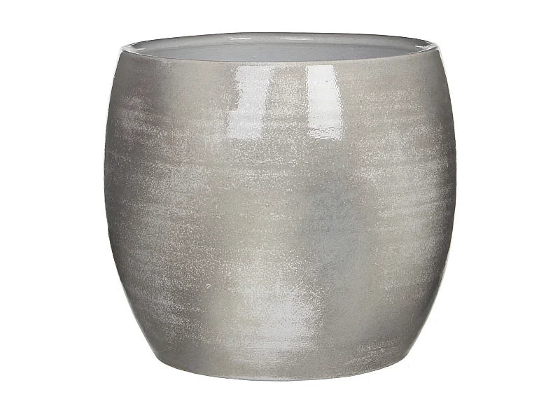 Bloempot binnen van terracotta - 26 x Ø28 - Lichtgrijs - LESTER