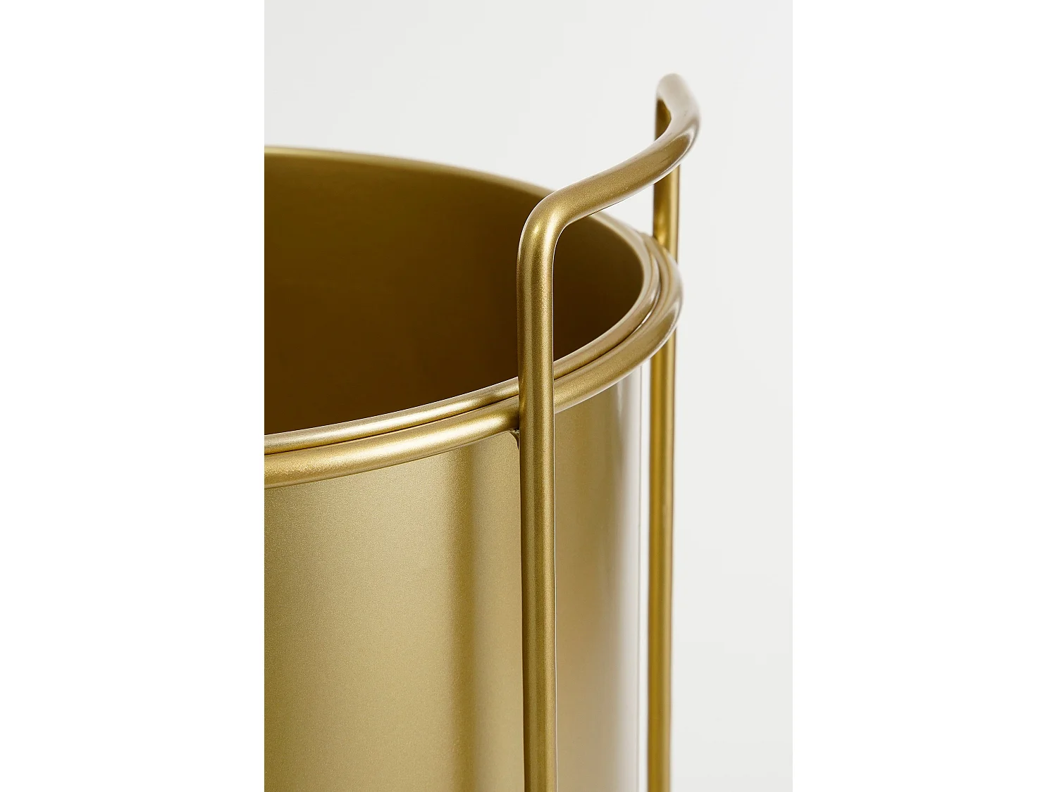 Bloempot binnen van ijzer - 80 x Ø28 / 65 x Ø23 / 50 x Ø19 - Goud - FAVANI