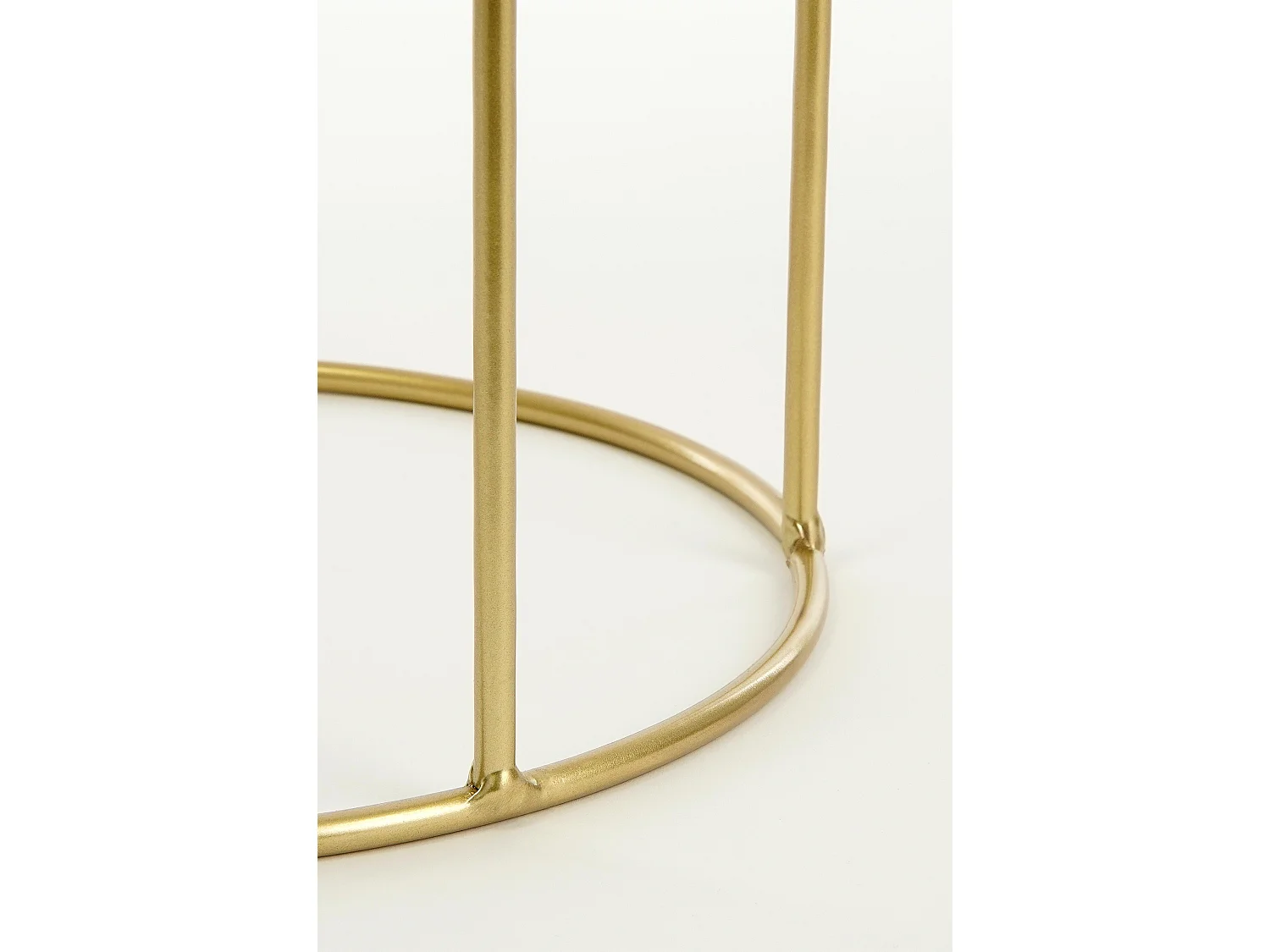 Bloempot binnen van ijzer - 80 x Ø28 / 65 x Ø23 / 50 x Ø19 - Goud - FAVANI