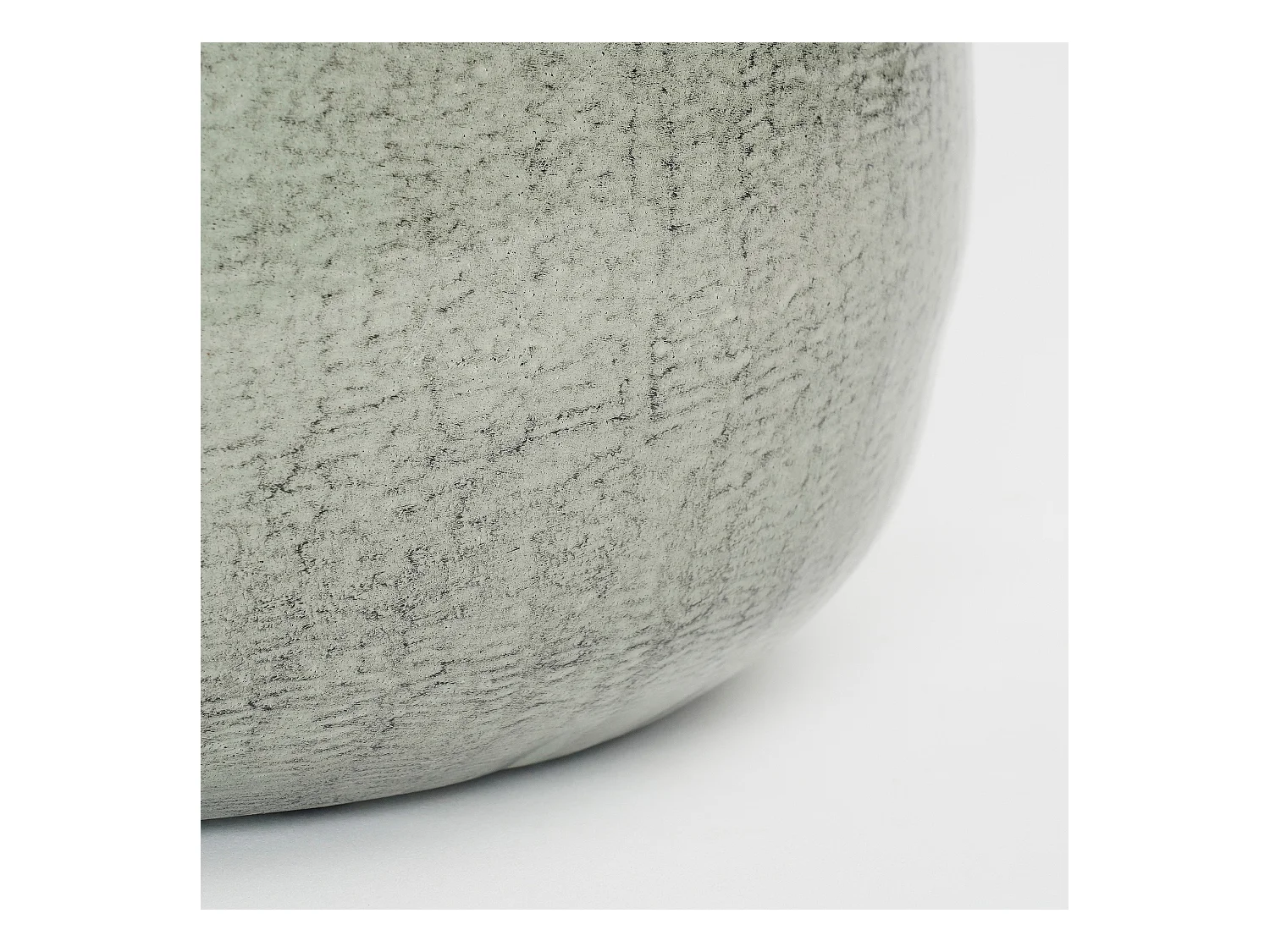 Pot de fleurs d'interieur en fer - 27 x Ø32 - Gris clair - BENSON