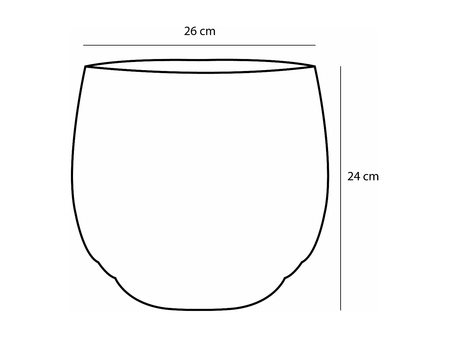 Plantenmand set van zeegras en plastic - Ø26 x 24 - Lichtbruin - JORCK