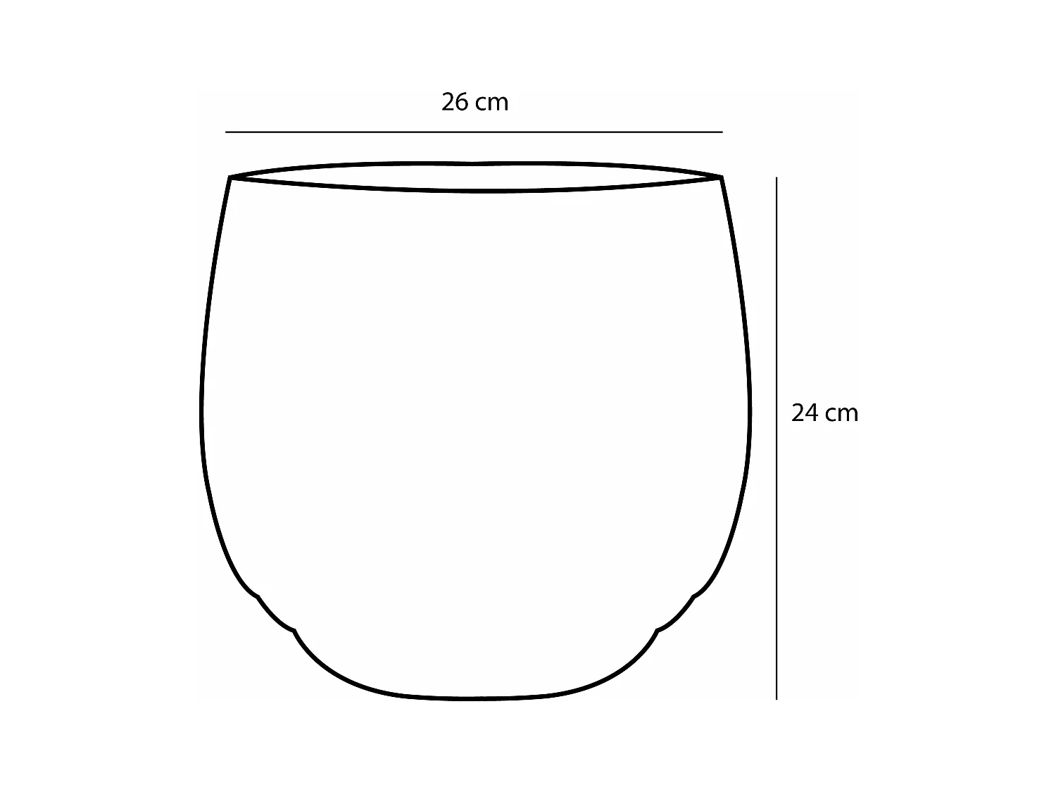 Plantenmand set van zeegras en plastic - Ø26 x 24 - Lichtbruin - JORCK