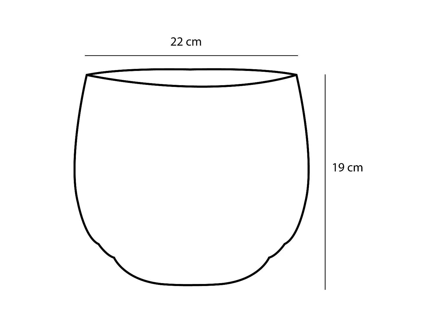 Plantenmand set van zeegras en plastic - Ø26 x 24 - Lichtbruin - JORCK