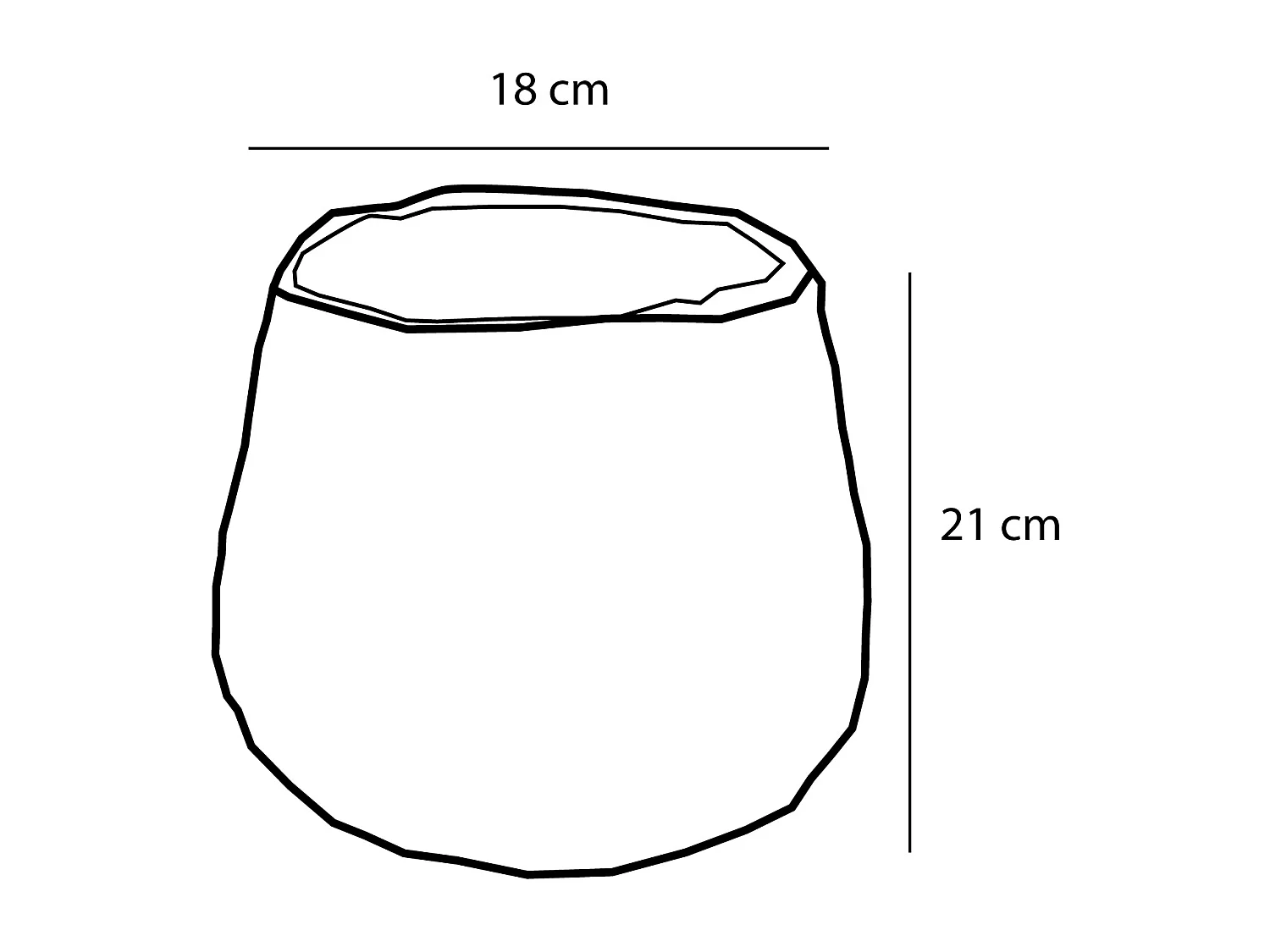 Plantenmand set van zeegras en ijzer en plastic (inleg) - Ø30 x 31 - Lichtbruin - AVALON