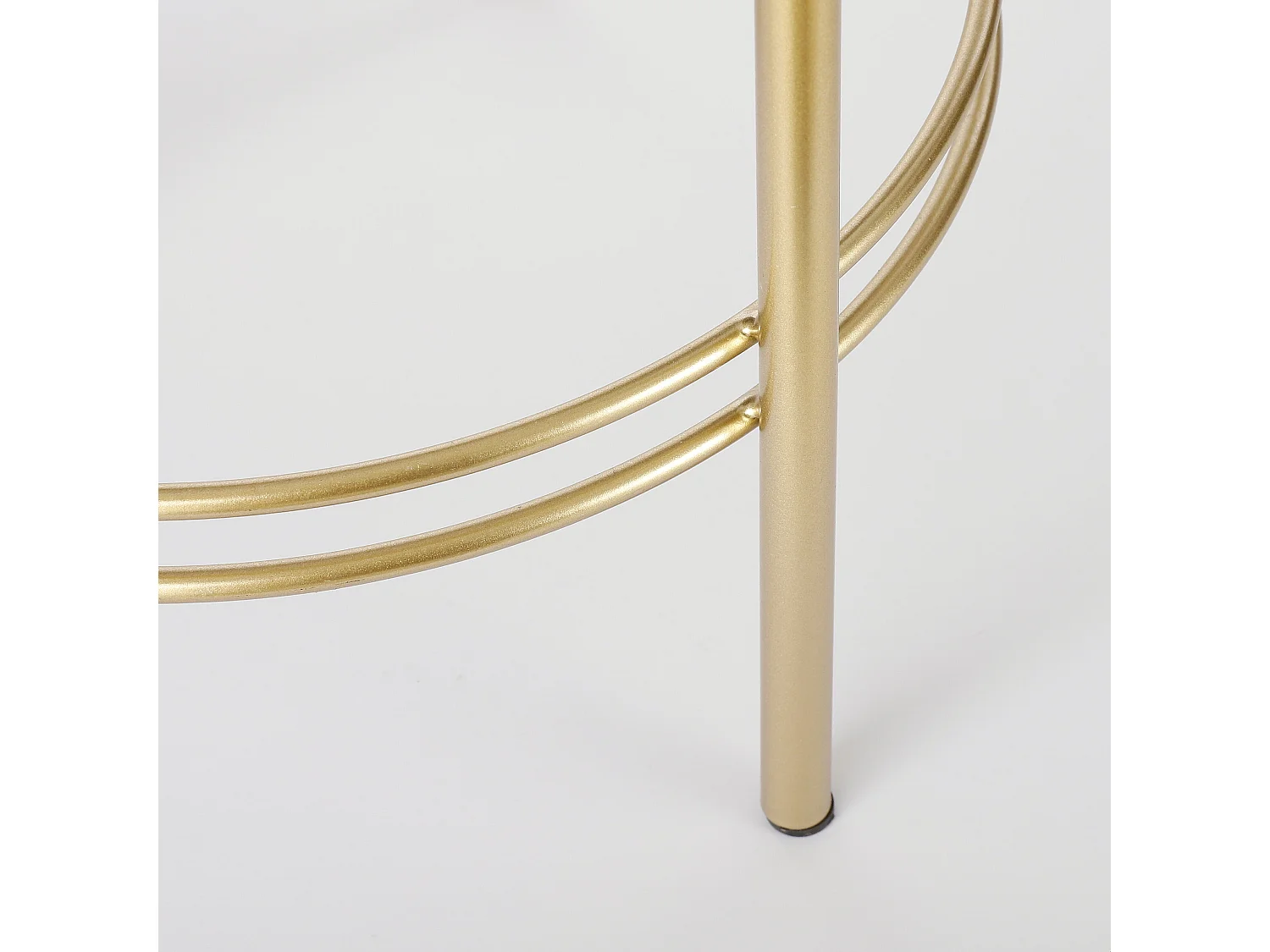 Bloempot binnen van ijzer - ⌀28 x 81 - Wit, goud - SVERRE